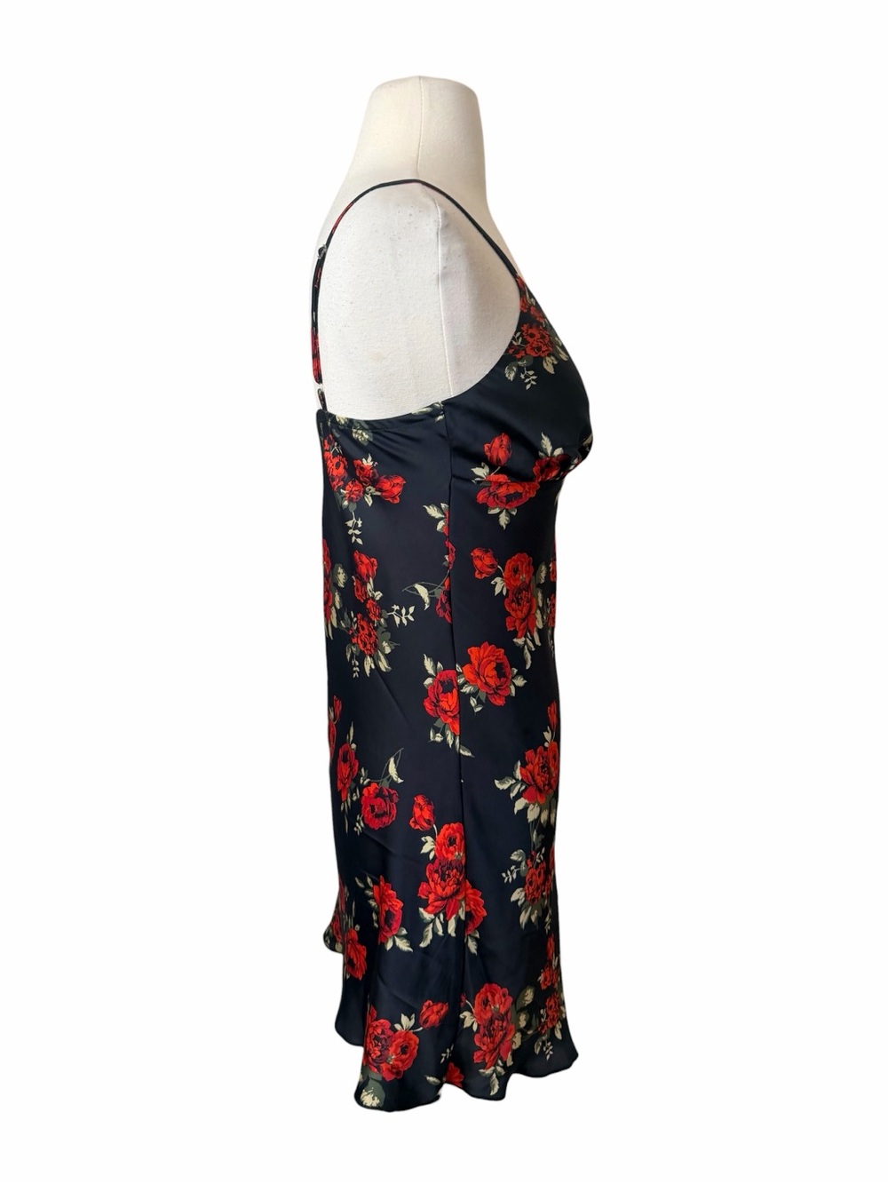 VINTAGE ROSE MINI SLIP DRESS. - Picture 6 of 6